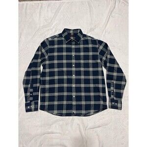 UNTUCKit Men's L "Vougeot" Long Sleeve Button-Up Shirt Blue Gray